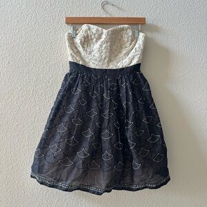 Meadow Rue Battenburg Organza Party Dress
